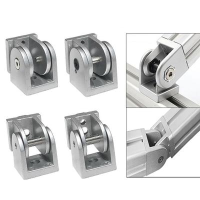 Sliding Base Pivot Joint Connector Right Angle Connector Industrial Aluminum Profile