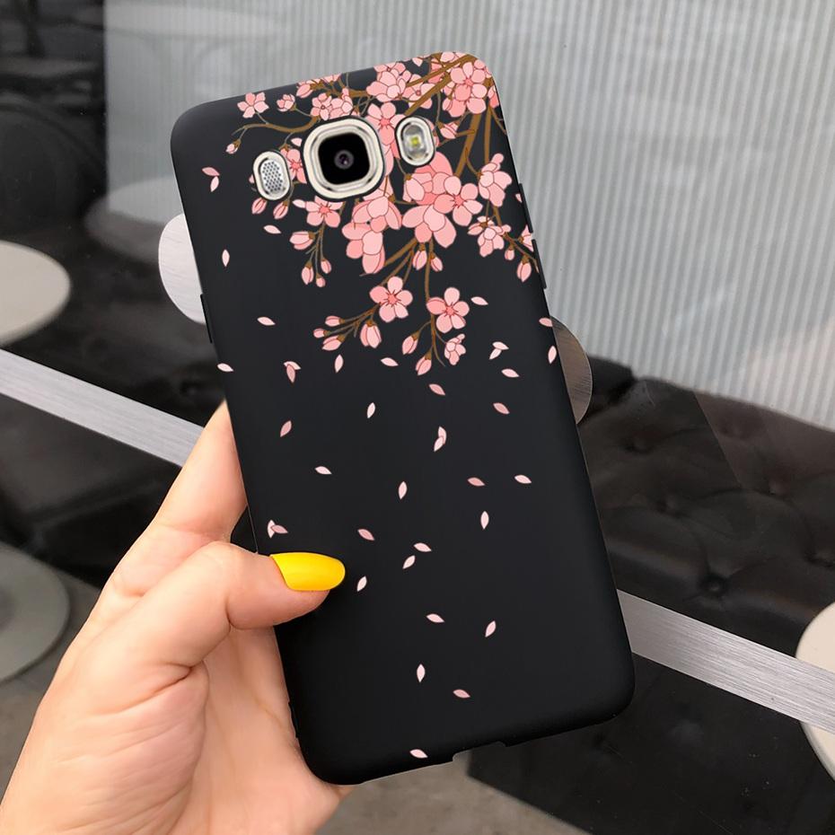 Soft TPU Case For Samsung J7 J5 J3 2016 Phone Case Flower Printed Silicone Cute Back Cover For Samsung Galaxy J3 J5 7 2016 Funda