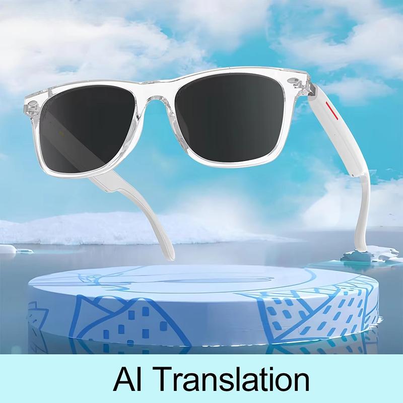 Translator Glasses AI 144 Languages Bluetooth Translation Sunglasses Chat Intelligent Real-time Voice Rssistant Smart Glasses