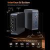 Mini PC Desktop Computer for AMD Ryzen 7 8745HS 8 Core 16 Thread S Up To 4.9GHz WiFi 6 Bluetooth 5.2 Support Triple