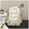 Wind bear schoolbag female junior high school student large capacity backpack college student cool light backpack