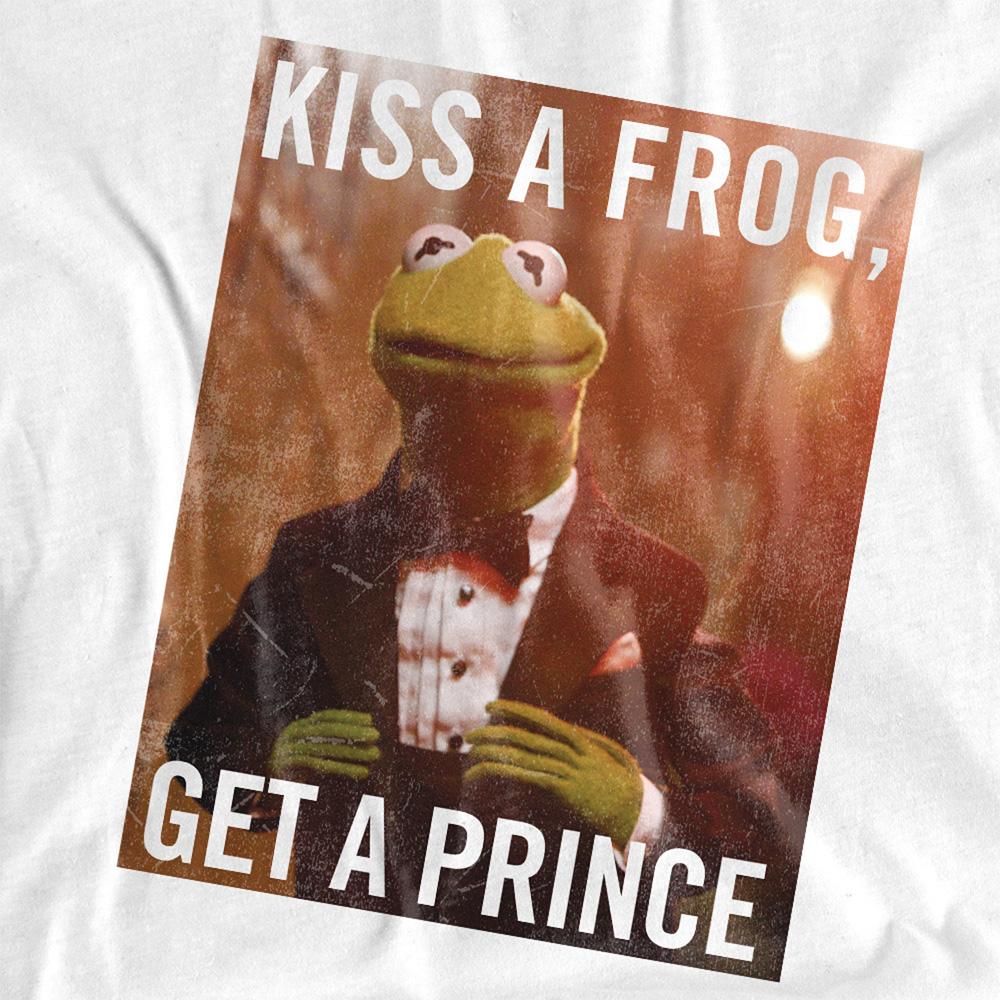The Muppets Unisex Adult Kiss A Frog Kermit T-Shirt