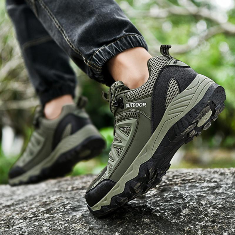Hiking Shoes For Men Outdoor Mountain Boots Non-Slip Climbing Shoes Trekking Walking Hunting Tactical Sneakers Rubber Boots
