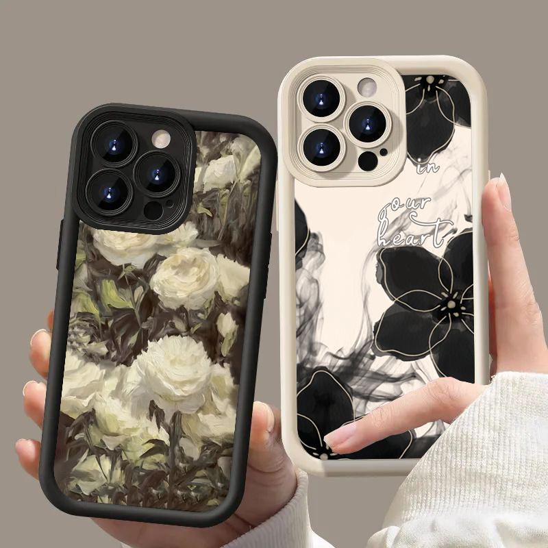 Romantic Rose Flower Cover For Samsung S23 Case For Galaxy S24 S22 Ultra Plus S21 FE A54 A14 A13 A33 A53 A32 A52 A34 5g Case