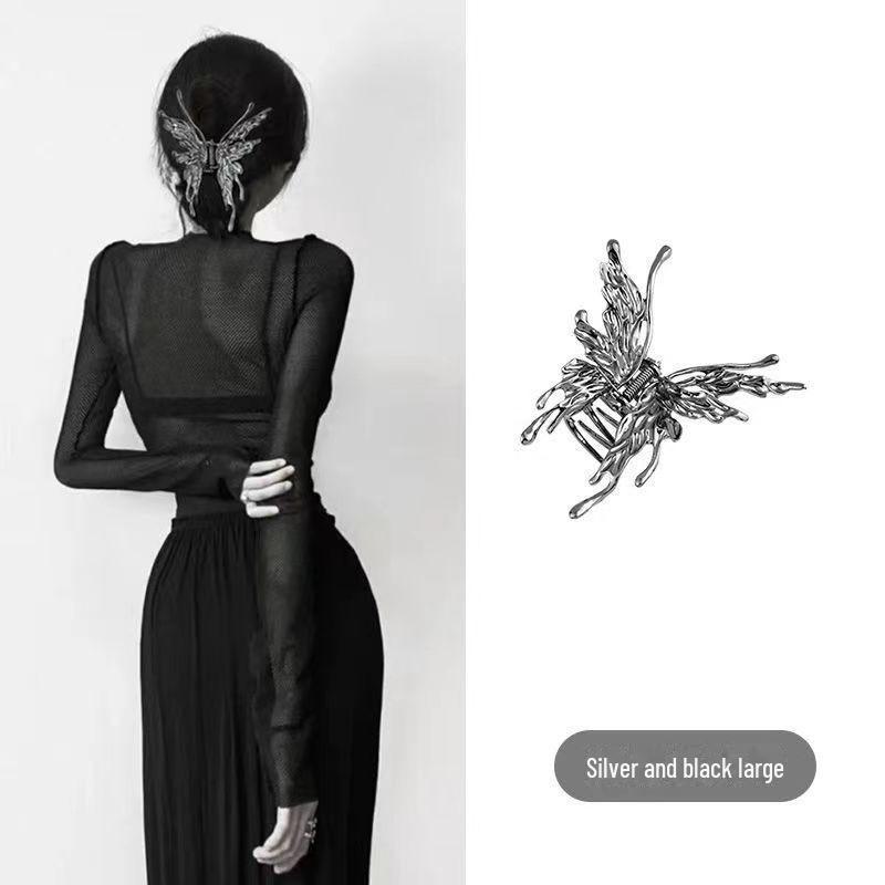 Premium Metal Hair Clip for Women - Large Summer Shark Clip, Unique Design Hairpin