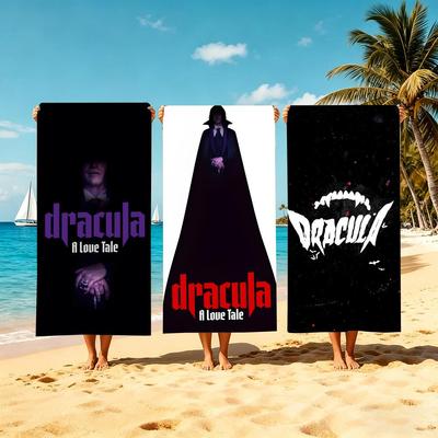D-Draculas Towel Microfiber Beach Towel, Quick-Dry, Sand-Free, Ultra-Fine Fiber, Super Soft.