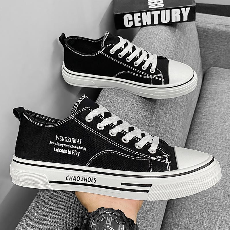 2025 Spring Breathable and Versatile Student Classic Cloth Shoes, Casual Canvas Shoes, Youth New Flat Sports Board Shoes