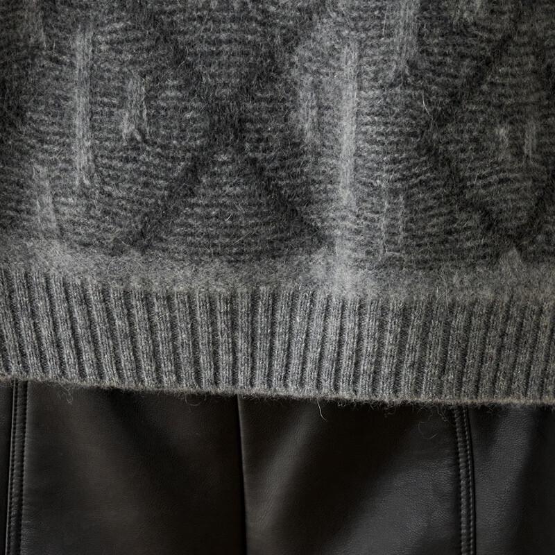 Srcr Women's 100% Cashmere Jacquard Sweater