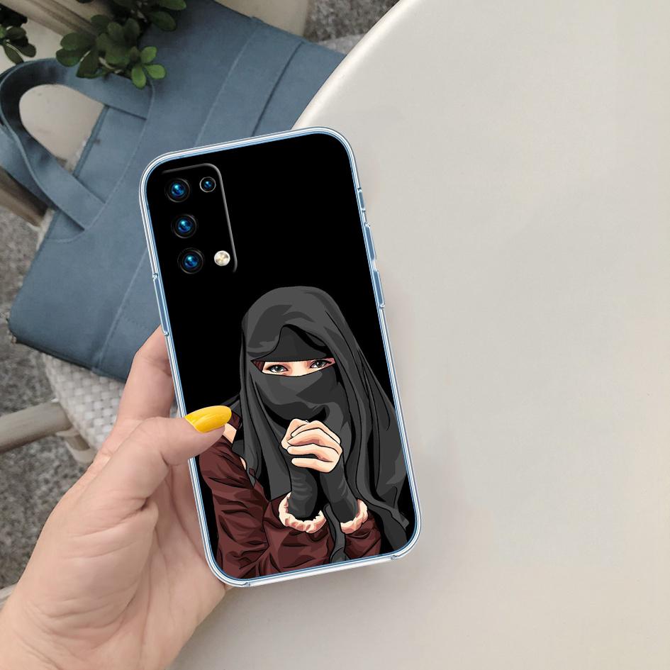 LO54 Islamic Muslim Girls text Phone Case for Motorola Moto G7 G8 G9 G84 G85 G73 G24 G15 Z2 Play Power Plus