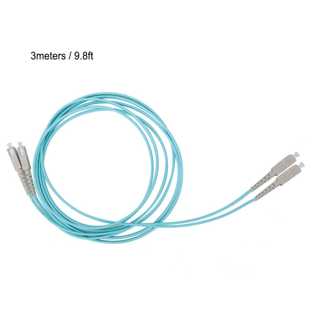 Multimode Duplex OM3 Fiber Optic Cable SC/UPC To SC/UPC SC To SC Fiber Cable  Server Room