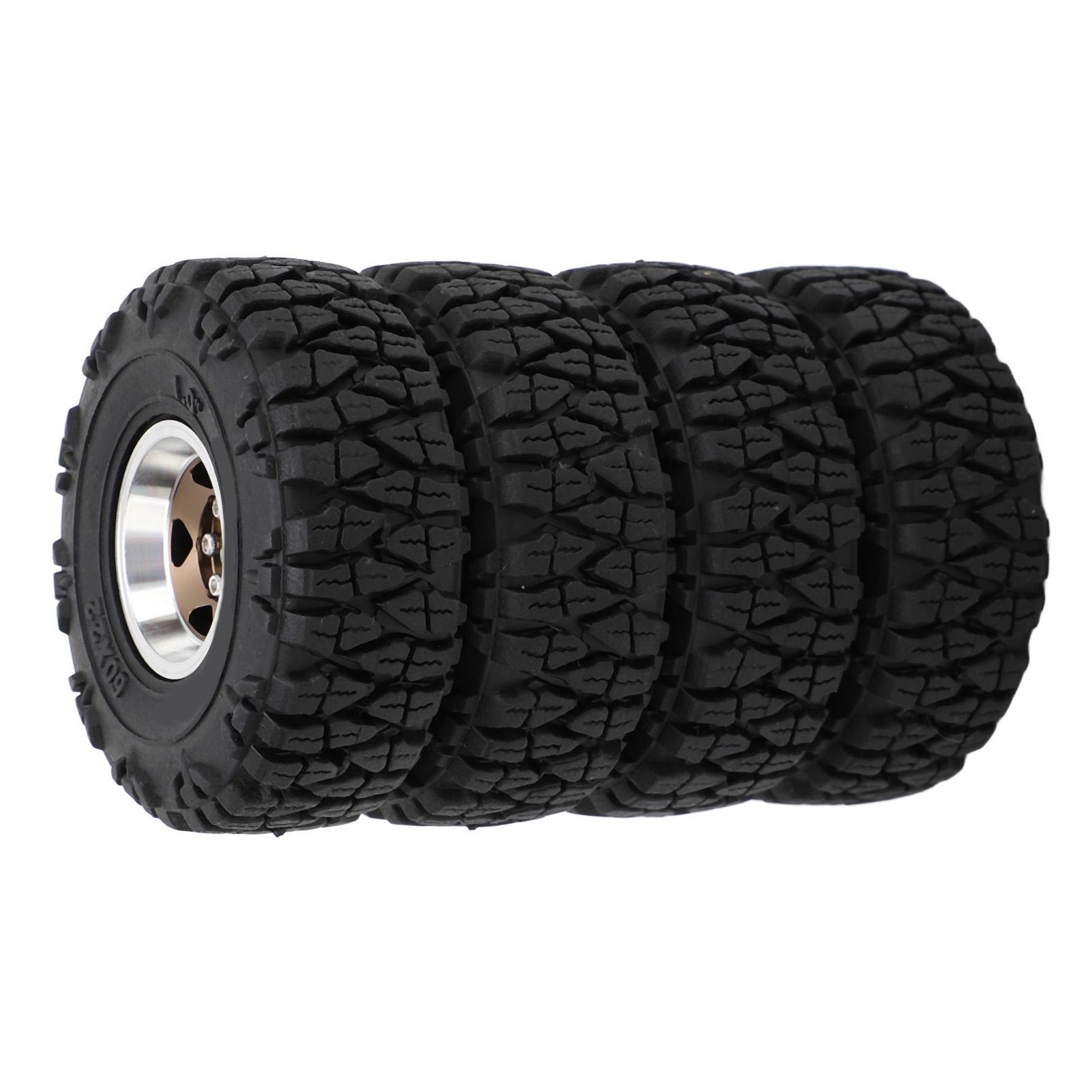 

4pcs Remote Control Car Wheel Tires Set 1.0 RC Wheel Tires Wheel s for 1Celsius18 1Celsius24 RC Climbing Car