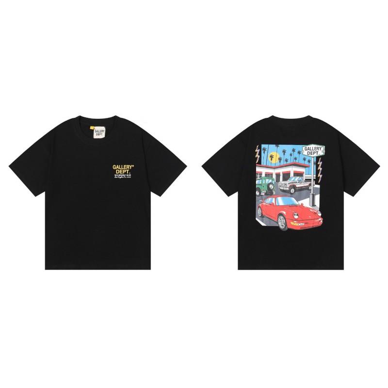 Premium Cotton Graphic Tee Streetwear Oversized Short Sleeve T-Shirt Men Loose Fit Letter Print Washed Vintage Style