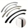4Pcs/Set Curved Handles Wardrobe Cabinet Pull Handles Drawer Knobs Zinc Alloy Cupboard Door Handle Furniture Fitting Home Hardware