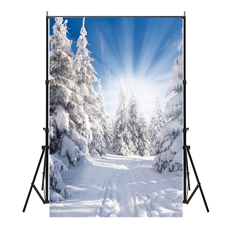 Winter Schnee Fotografie Hintergrund Studio Requisiten Kulisse Baby Foto Kulisse Sprühleinwand Party Heimdekoration
