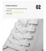 Men's Low-Top White Cowhide Sneakers - Versatile Casual Youth Style for Spring and Autumn
