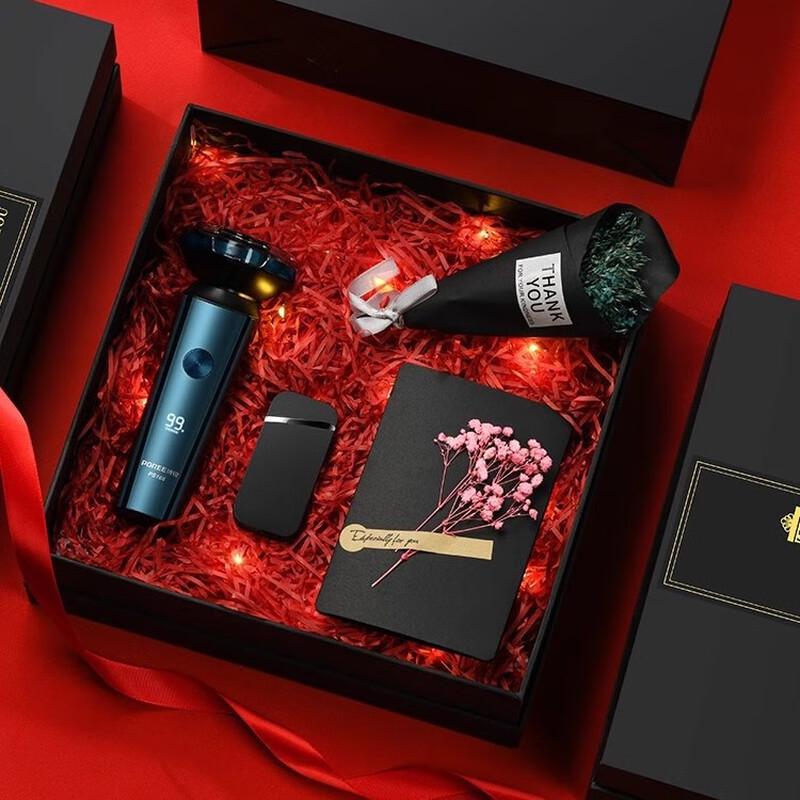 Men s LED Display Smart Insulated Thermos Gift Set Package 5