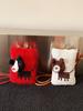 Handmade Knit Dog Pattern Shoulder Bag With Cell Phone Pocket For Casual Daily Use