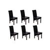 Chair In Antique Black Faux Leather (set of 6) 160318
