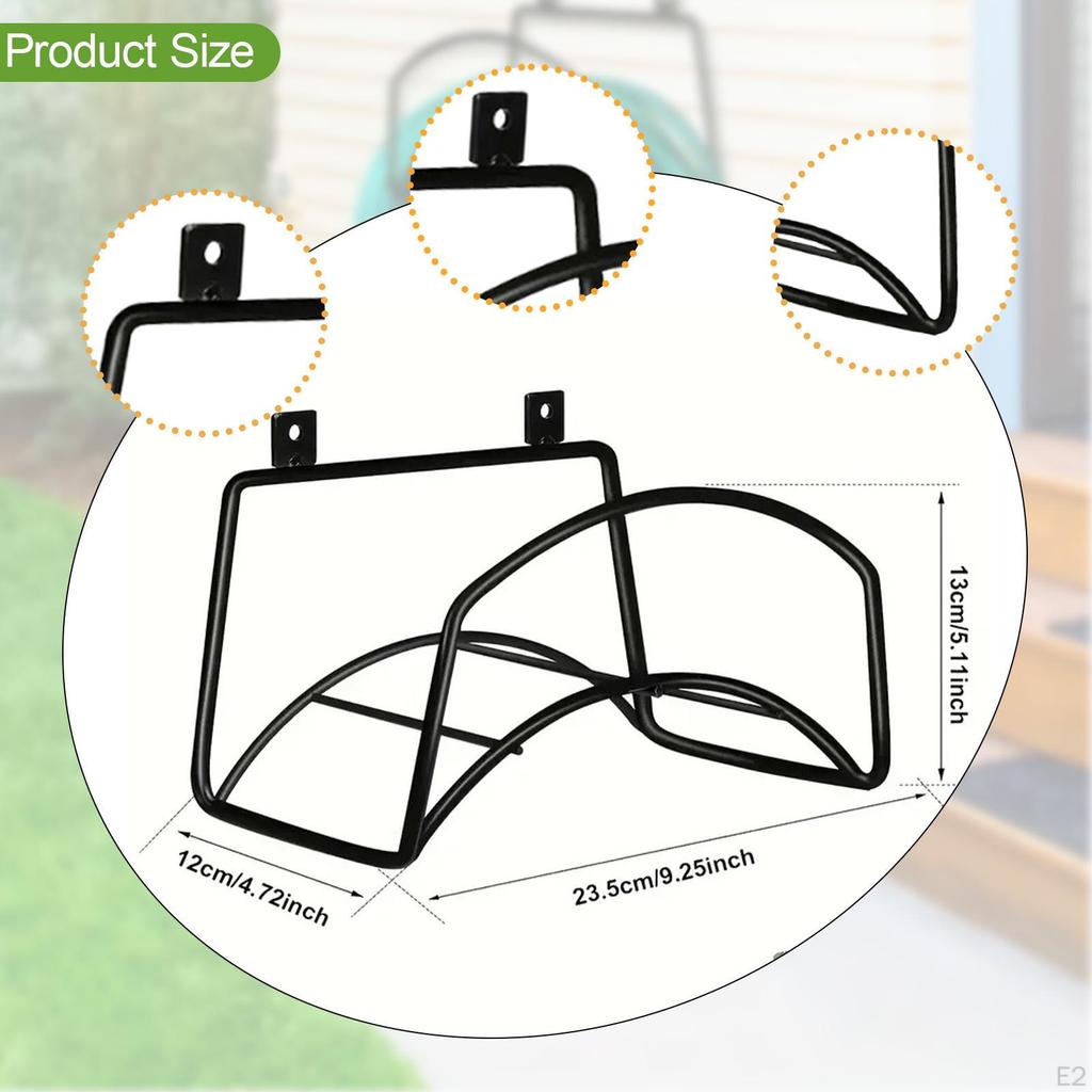 Garden Hose Holder Water Stand Wall Mount Versatile Hanger Pipe Shelf Organizer for Lawn
