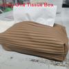 Modern Minimalist Leather Tissue Box With Design For Car And Home Use