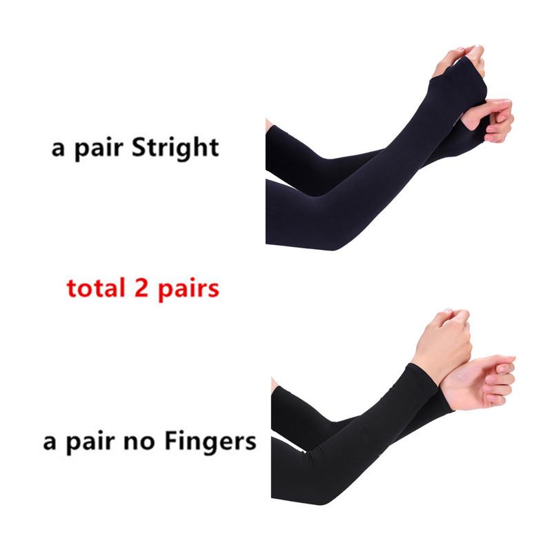 Stay Cool and Protected from the Sun with 2 Pairs of UV Protection Cooling Arm Sleeves for Women and Men