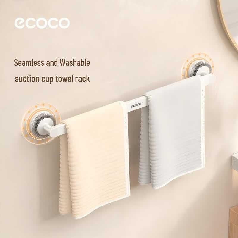 ecoco Suction Cup Bathroom Towel Rack 50cm