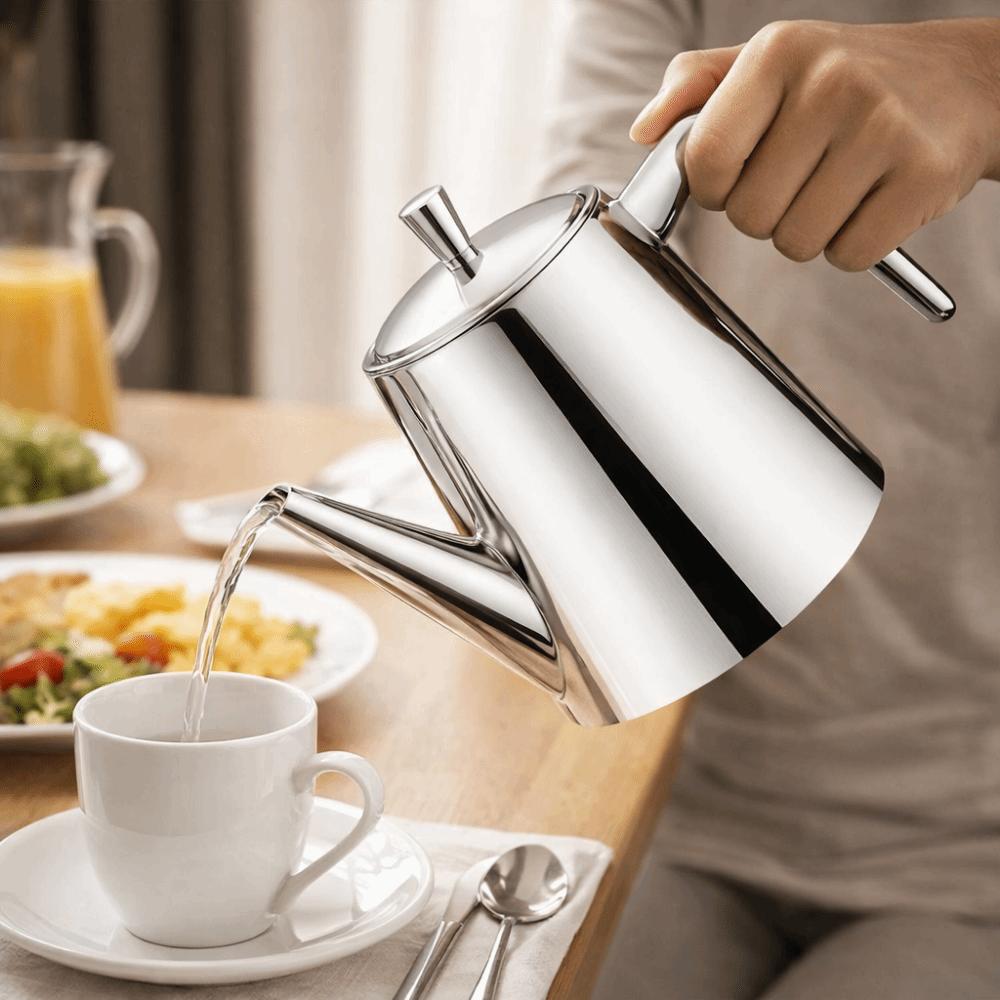 with Filter Tea Kettle Large Capacity Flower Tea Pot Stainless Steel Long Spout Teapot  Stove