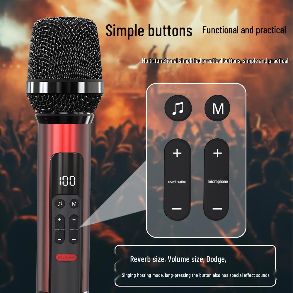Upgraded AI Wireless Microphone & Sound Card Headset for Indoor/Outdoor Streamers and Singers