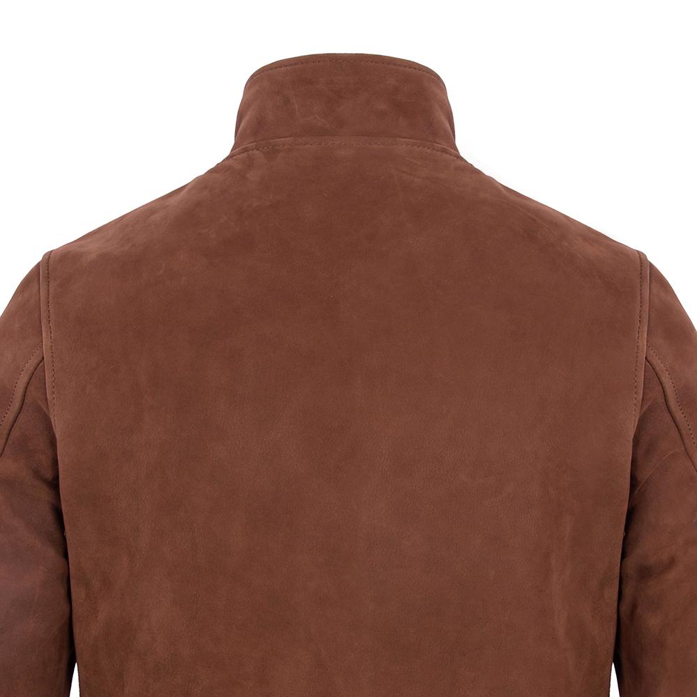 Brown Cow Leather Jackets Men Genuine Leather Einstein Coat Slim Fit Jacket Man Business Clothes Autumn