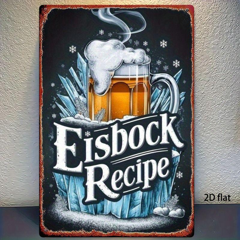 Retro Beer Theme Metal Tin Sign Bar Kitchen Wall Art Decor