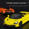 Boxed 1/32 Alloy Die-cast McLaren 720S Car Model, Children's Toy Car with Sound and Light, Desktop Decoration Ornaments for Boys Gifts