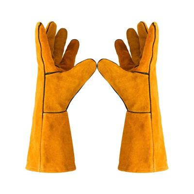 New Anti-bite Safety Bite Gloves for Catch Dog Cat Reptile Animal Ultra Long Leather Green Pets Grasping Biting Protective Glove