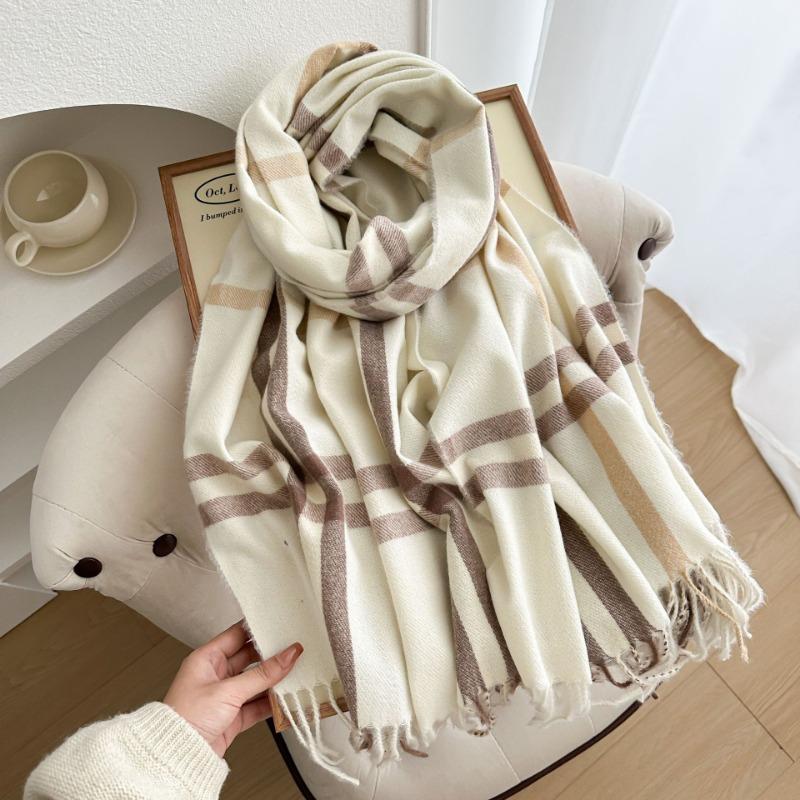 Autumn and winter new Babag imitation cashmere scarf classic fashion versatile warm shawl couple scarf