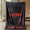 The Cure Custom Flannel Throw Blanket Print Your Name Text Soft Warm Blanket Holiday Present