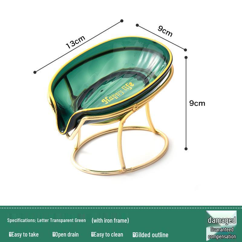 Luxury Electroplated Soap Dish with Drainage - Punch-Free Wall-Mounted Holder