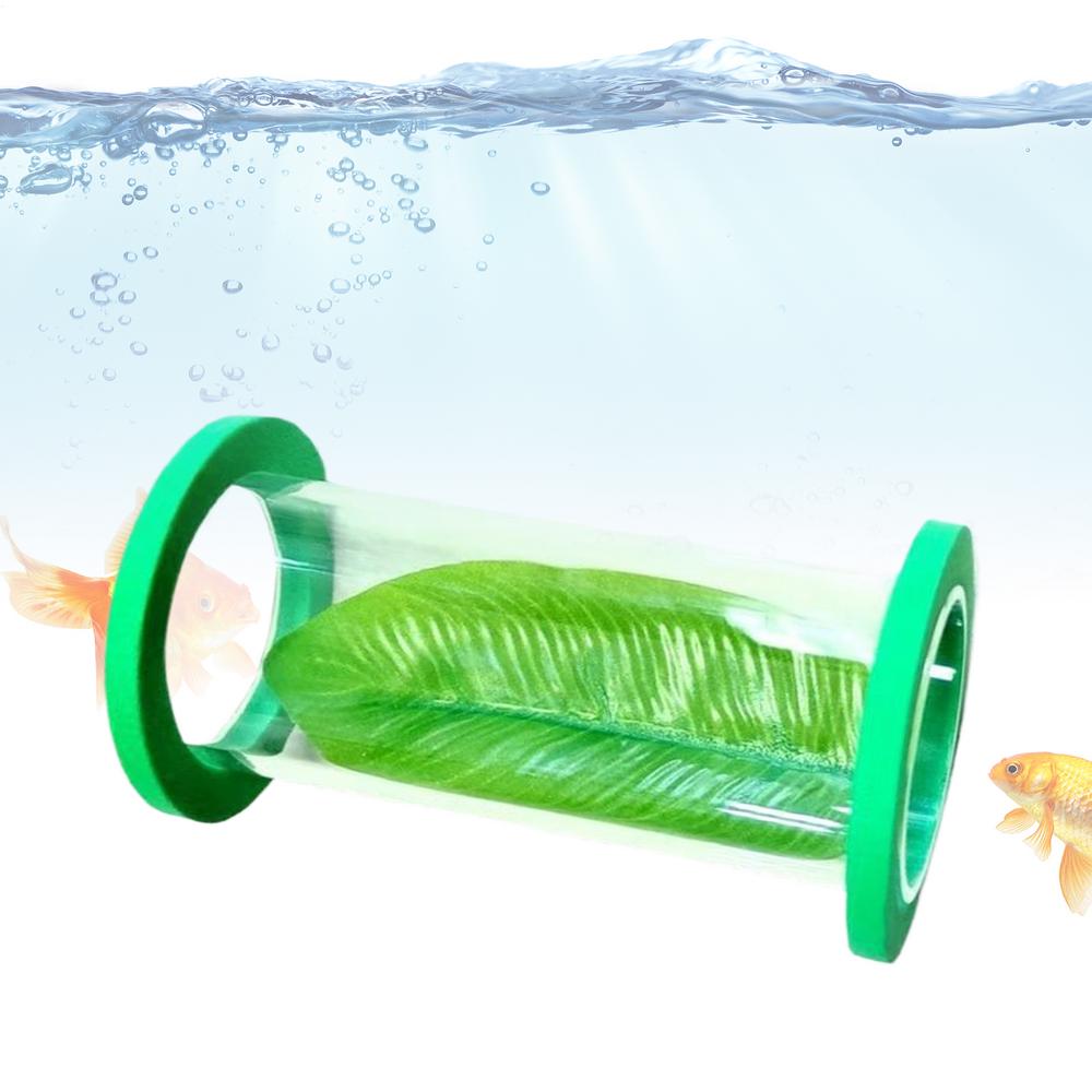 Betta Cave Betta Habitat With Leaf Floating Acrylic Tunnel For Small Fish Shrimp Guppy Enrichment Hiding Exercise Resting