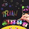 Kratzbild-Malbuch mit Regenbogen-Kratznoten, magischem Malpapier und Stift für Kinder, Bastelspielzeug, Geschenkidee für Kinder