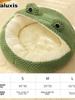 Little Frog Series Warm Cat Bed Dog House Winter Season Pet Nest