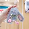 Cute Plush Doll Pendant PP Cotton Bag Charm Backpack Charm Tulip Rabbit Keychain  Kids