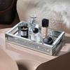 Cosmetic Storage Box Desktop Skin Care Product Dressing Table Perfume Tray Entrance Key Storage Rack Diamond-encrusted
