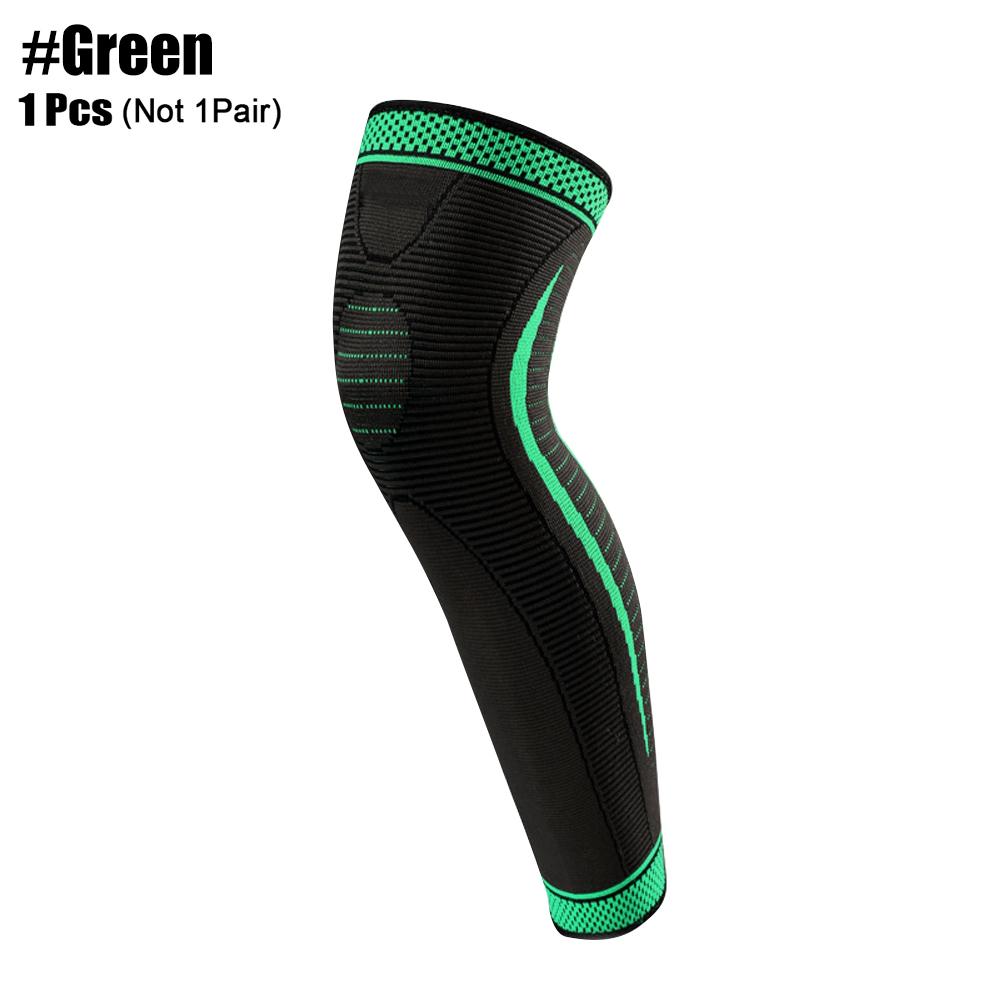 1/2 Pcs Sport Full Leg Compression Sleeves Long Knee Support For Cycling Running Basketball Weightlift Workout Joint Pain Relief