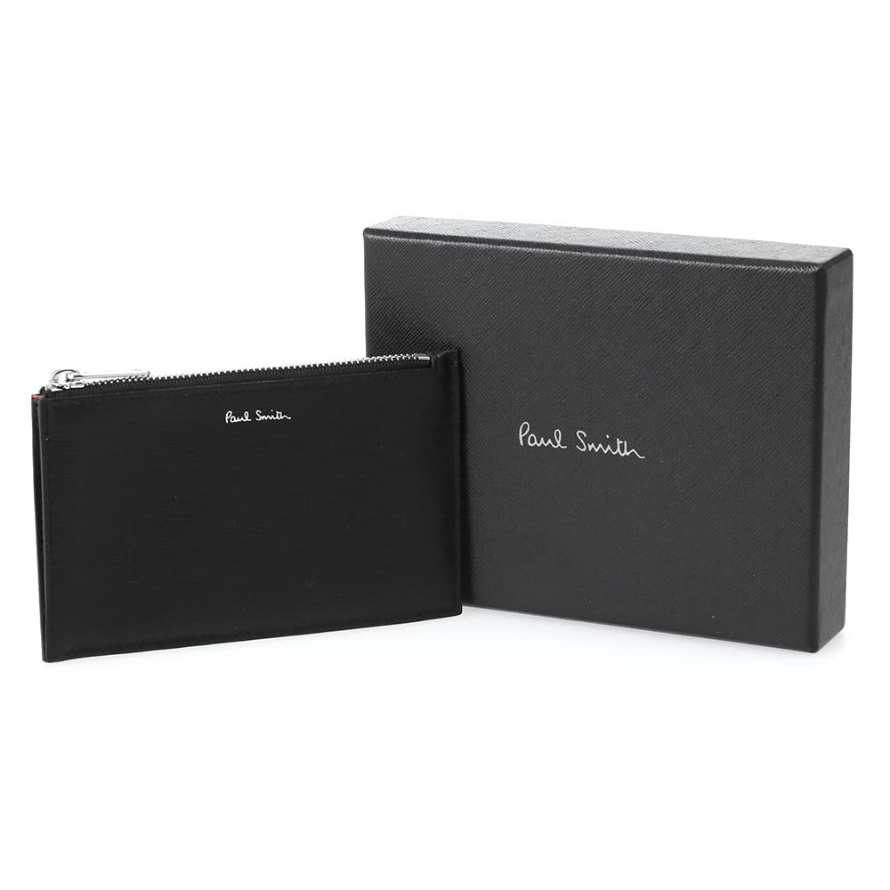Pouzdro na karty, klíčenka, peněženka na mince, kožené, City Embossed M1A 6136 ISTRGS 79, černé [Paul Smith] [Položka]