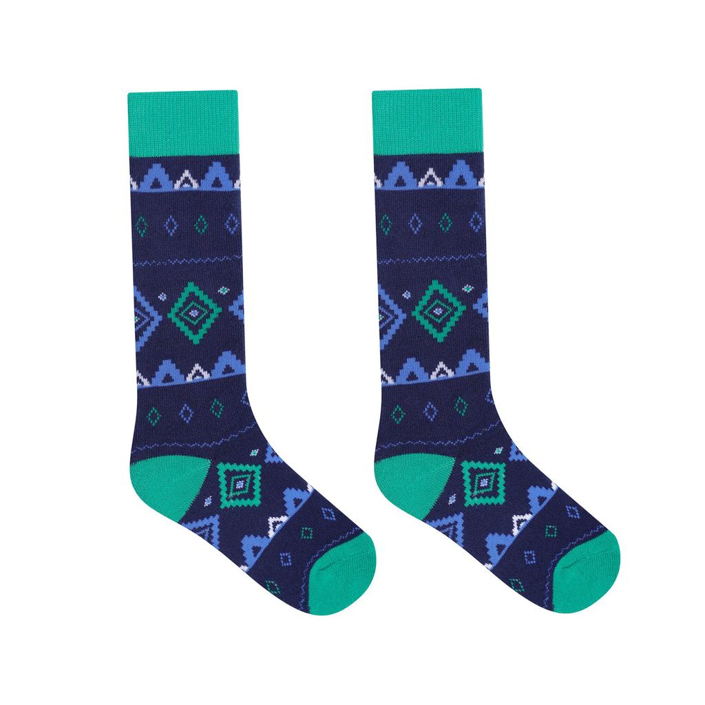 Childrens/Kids Fair Isle Ski Socks