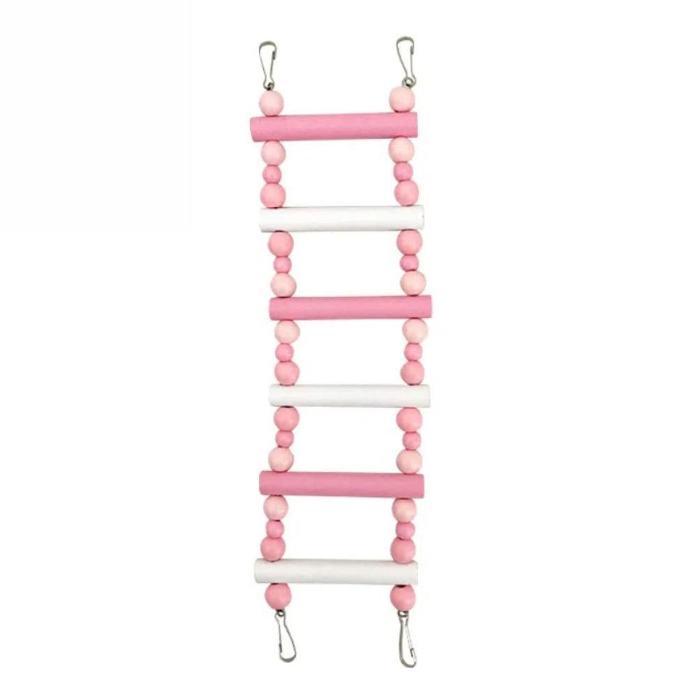 Wooden Bridge Swings Hanging Parrot Ladder New Climbing Ladder Toys  for Parakeet Cockatiel