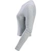 Nike Rundhals Kurz Lässig Langarm T-Shirt Damen Tops Hellgrau HF5323-023