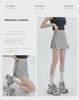 Gonna Midi Snellente a Vita Alta da Donna - Stile Hot Girl Primavera/Estate, Spacco Sportivo Bodycon Anti-Esposizione con Dettaglio Pantalone Fluido.