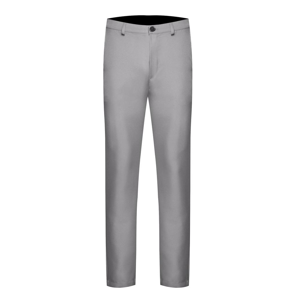 Men's Slim Straight Korean Fashion Business Casual Trousers - Solid Color