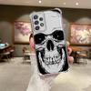 Funda para Teléfono con Cuatro Patrones de Calavera Espeluznante para Samsung Galaxy A14 A04 A54 A34 A73 A13 A23 A51 A24 A52 A16 A06 A33 A50 A07
