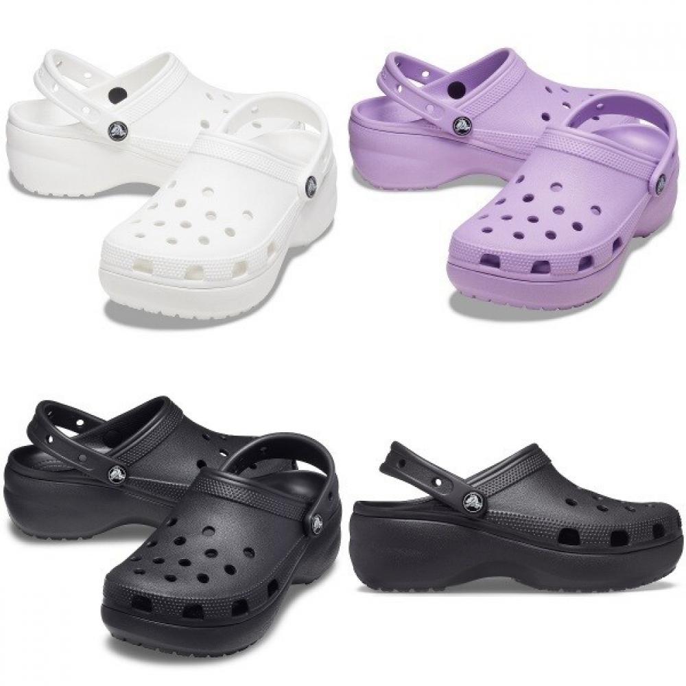 

Crocs 206750 Classic Platform Clogs Woman Tall Sandals white/W5(220mm)