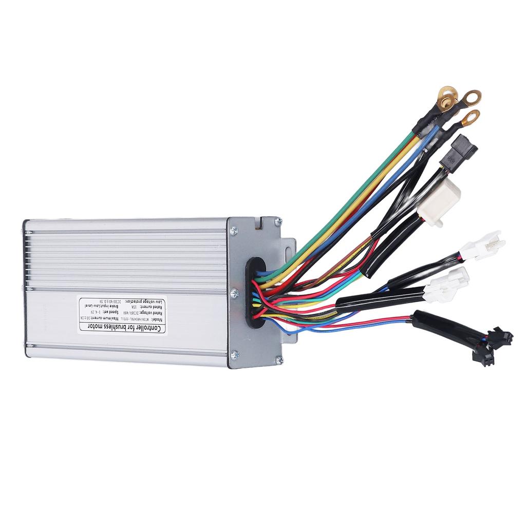 E-Bike Controller Aluminiumlegierung 30A Sinuswellen-Geschwindigkeitsregler mit Lichtkabel für Fahrradumrüstung